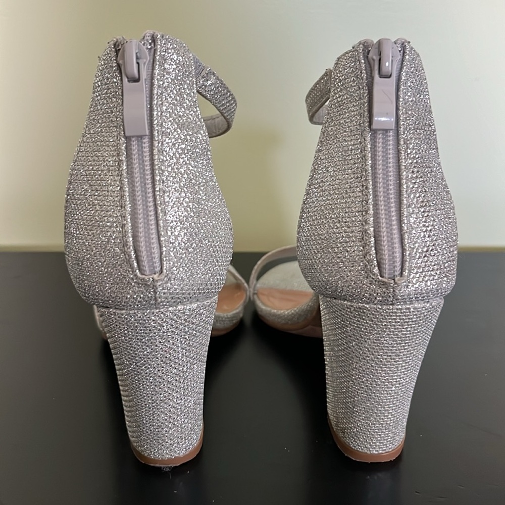 Windsor Shimmer In Rhinestone Block Heels - Picture 6 of 9